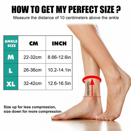 Adjustable Ankle Support Brace - Unisex Sports Joint Stabilizer, Sold as a Pair