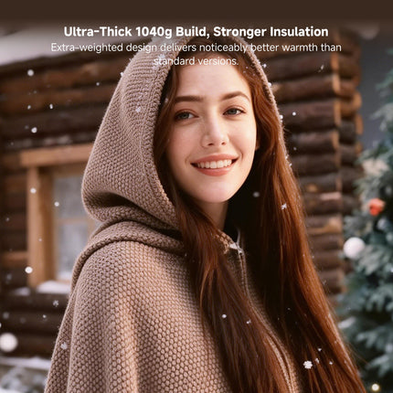 Graphene Heated Shawl - USB Powered, 15-Second Heat, Office & Home