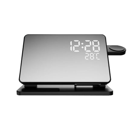 3-in-1 Charging Station - Qi Fast Charger with Alarm Clock for iPhone