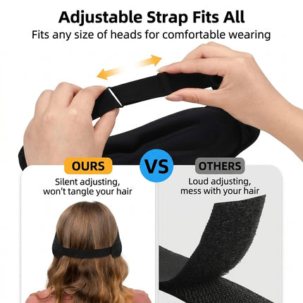 Lite 3D Sleep Mask with Headphones - Bluetooth Side-Sleeper Eye Mask