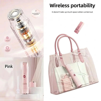 Double-Headed Bikini Trimmer & Body Hair Razor - Rechargeable Grooming Tool