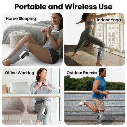Air Compression Leg Wrap Calf Massager - Sequential Recovery Therapy