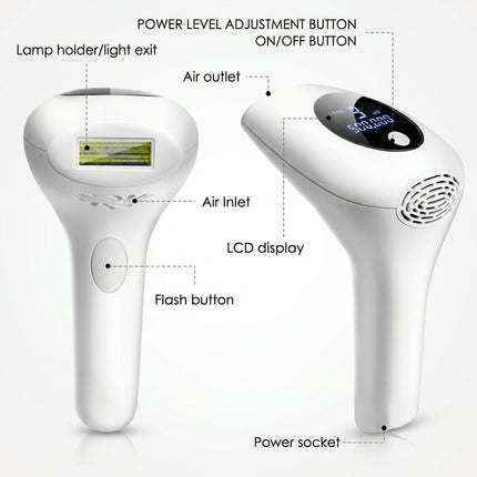 IPL Hair Removal Device - 990K Flashes, 5 Intensity Settings