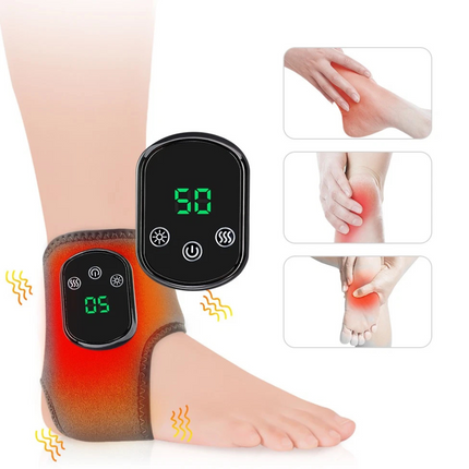 Electric Ankle Massager - Infrared Heat, Vibration Recovery Therapy Set