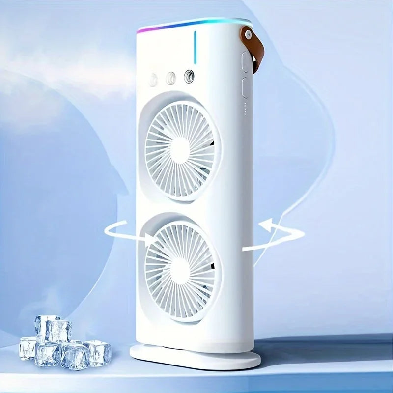 ManiFreeze Dual Head Mist Cooling Fan
