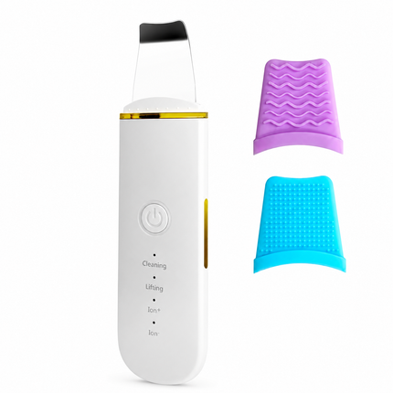 Ultrasonic Skin Scrubber & Pore Cleaner - 4-in-1 Facial Spatula