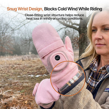 Adjustable USB Powered Palm Heated Gloves - Cycling & Home Office, Quick Heat