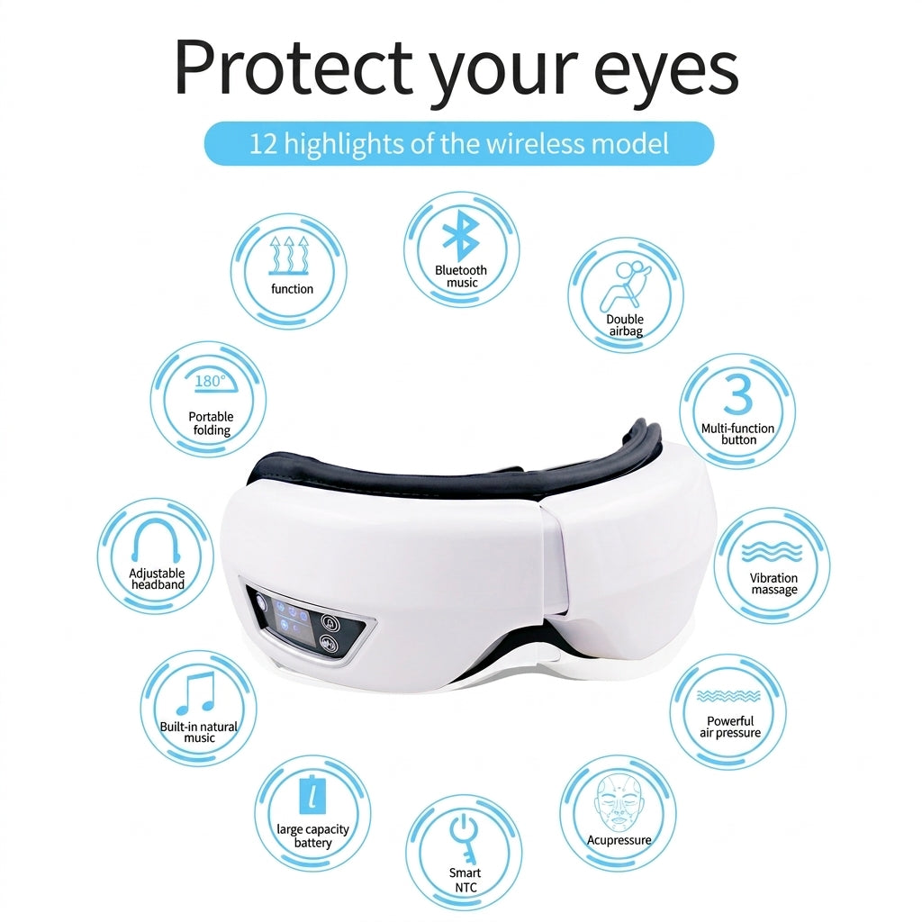 ManiOrbit Vibrational Airbag Compress Eye Massager