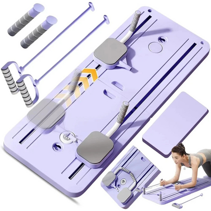 Foldable Pilates Board for Home Workouts - Reformer-Style Core Training