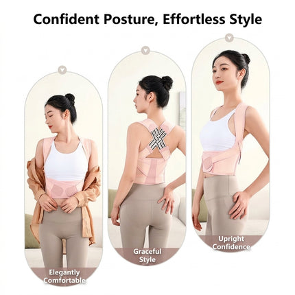 Lite Full-Back Posture Corrector - Adjustable Breathable Mesh Brace