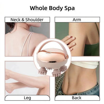 Electric Head & Scalp Massager - Dual-Frequency Vibration Relief