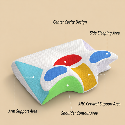 Memory Foam Cervical Pillow - Ergonomic Neck & Spine Support