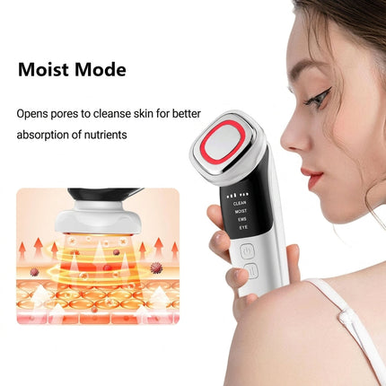 4-in-1 EMS & Cleansing Facial Massager - Toning, Infusion & Cleanse