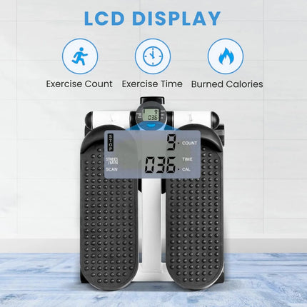 Mini Cardio Stepper with LCD Monitor - Low-Impact, Compact Cardio Tool