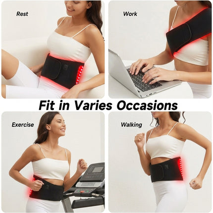 ManiAura Dual Wavelength Red & Infrared Light Body Wrap Belt