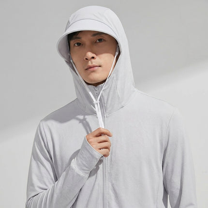 ManiBreeze Detachable UPF 50+ UV Sun Protection Hoodie Jacket for Man