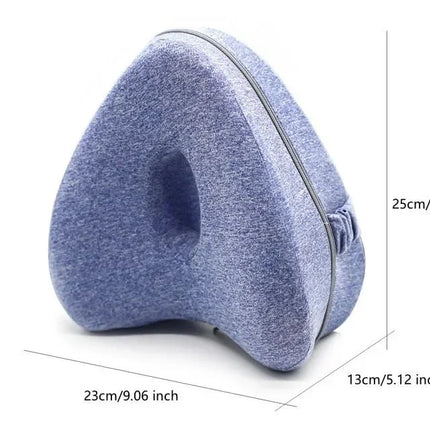 Contoured Memory Foam Leg Pillow - Side Sleeper Knee & Calf Support Cushion