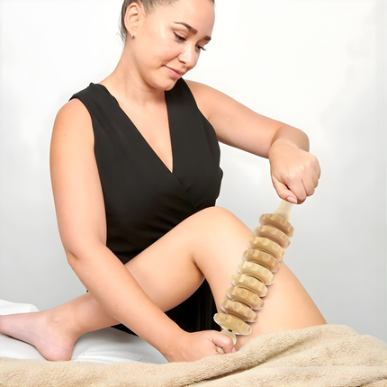 Wooden Fascia Massage Roller - Myofascial Release, Muscle Recovery Tool