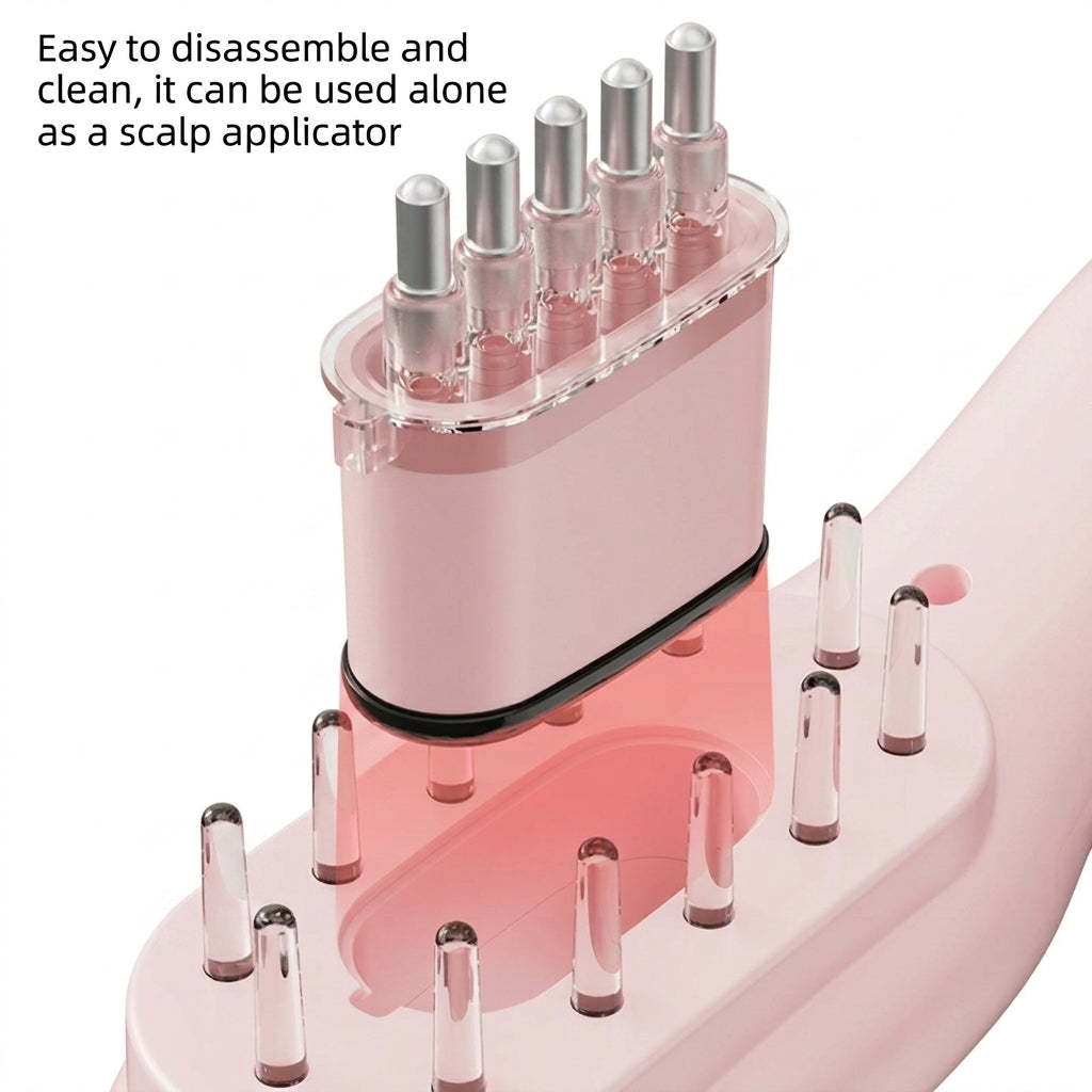 ManiStrand Electric Massage Comb with Oil Dispenser