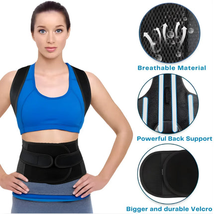 Unisex Adjustable Posture Trainer - Full-Spine Support, Tension System