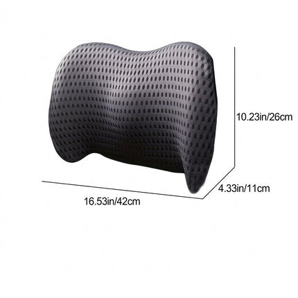 Ergonomic Memory Foam Lumbar Pillow - Contoured Spinal Support