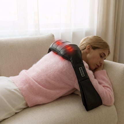 Ergonomic U-Shape Shiatsu Massager - 8 Nodes, Soothing Heat Therapy