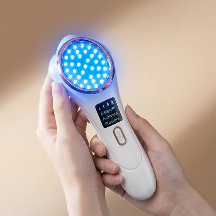3-in-1 LED Red & Blue Light Wand - Red, Blue & Infrared Therapy