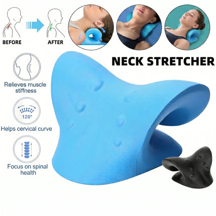 Neck Shoulder Stretcher Massage Pillow - 10-Minute Cervical Reset