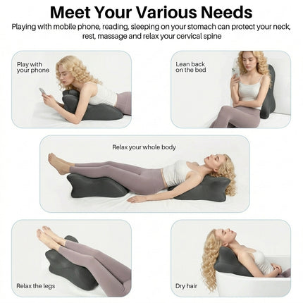 Ergonomic Memory Foam Multi-Positional Wedge Pillow - Chest & Arm Support Zones