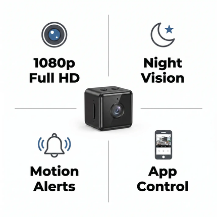 Home Security Camera - 1080P Wireless WiFi Camera, Night Vision, Outdoor