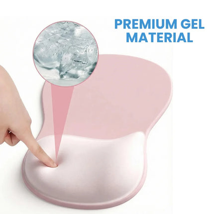 ErgoComfort Wrist Rest Mouse Pad - Gel Cushion, Non-Slip, Comfort Fit