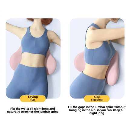 Ergonomic Sleep Lumbar Pillow - Contoured Memory Foam Support