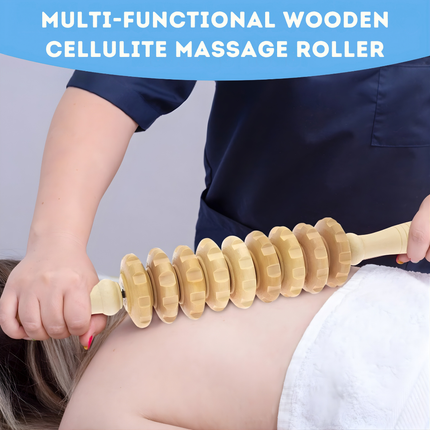 Wooden Fascia Massage Roller - Myofascial Release, Muscle Recovery Tool
