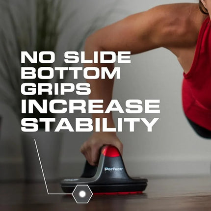 Perfect Fitness Rotating Push-Up Grips - Wrist-Friendly, 400lb Rated