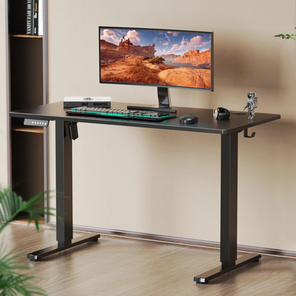 Electric Adjustable Standing Desk - Push-Button Height Adjust, Steel Frame