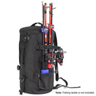 Fishing Tackle Backpack - Tackle Box Organizer with Rod Holders, Black