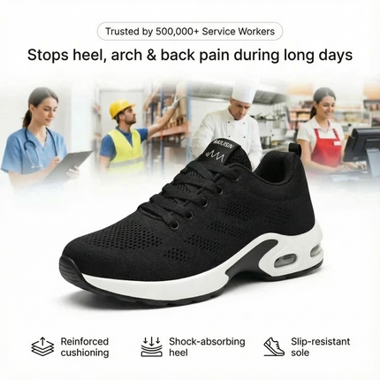 12-Hour Shift Women's Orthopedic Sneakers for Heel & Plantar Fasciitis