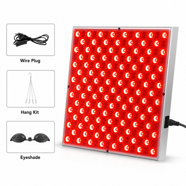 LED Red Light Panel - 660nm & 850nm Full Body Therapy, 225 LEDs