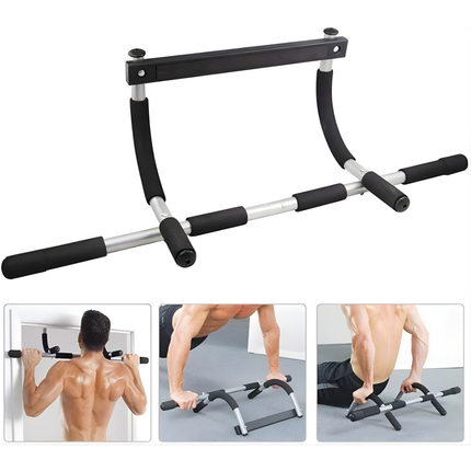 Doorway Pull-Up Bar - Six Grip Positions, 300 lb Dynamic Load Rating