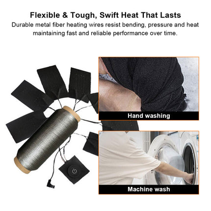 Heated Yoga Pad - 5-Zone Rapid Heat, USB Powered, Camping & Home Use