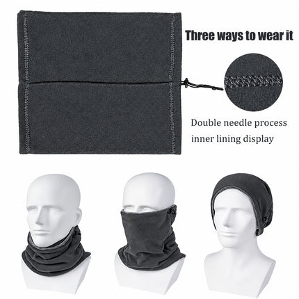 Fleece Balaclava Face Mask - Winter Neck Warmer for Skiing and Cycling