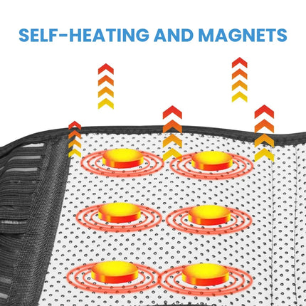 Magnetic Self-Heating Waist Support Belt - Adjustable Lumbar Support