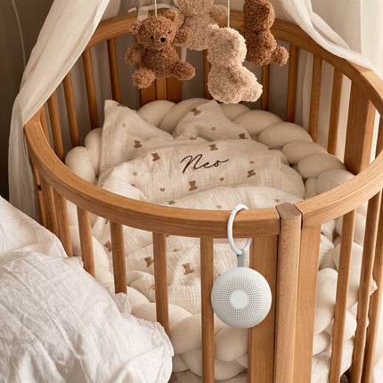 Portable White Noise Machine - Cry Detection, Night Light, Timer