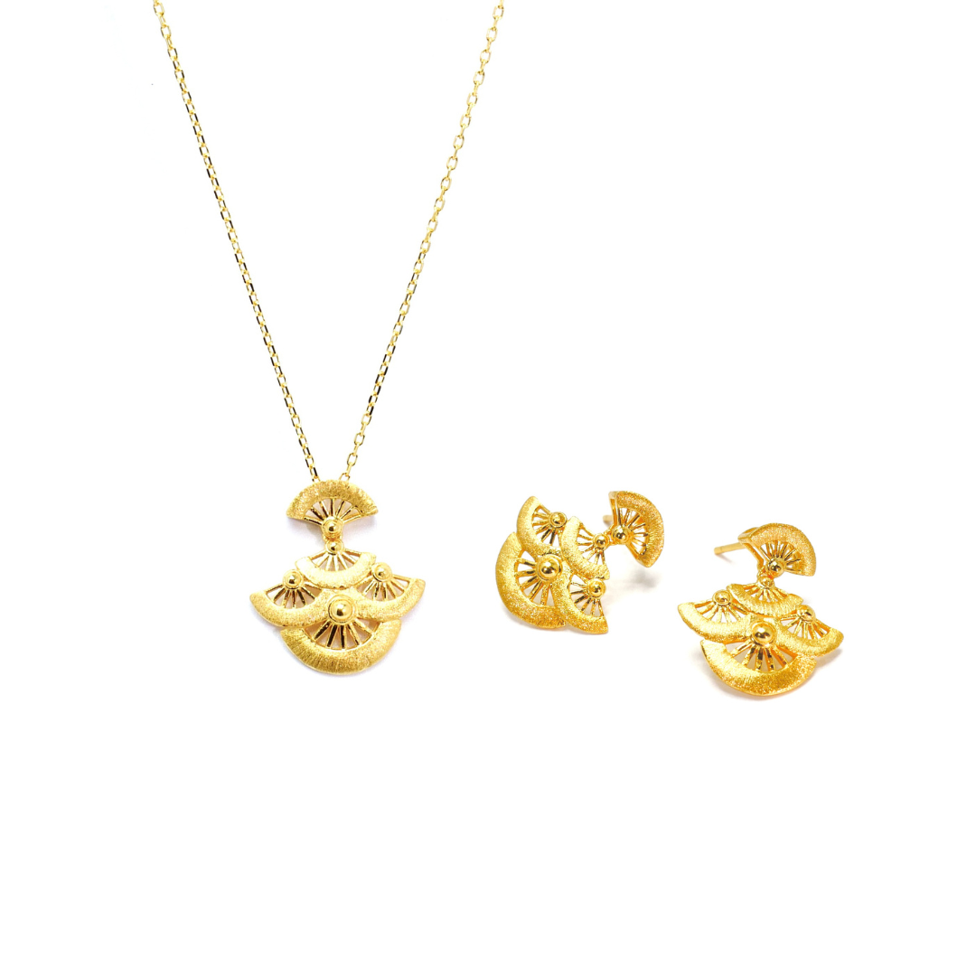 Luster Earrings & Necklace