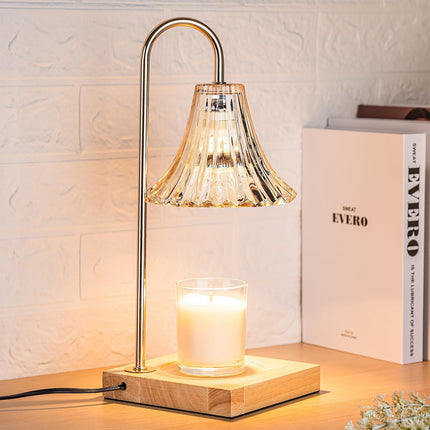 Top-Down Candle Warmer Lamp - Dimmable, Timer, Flameless Jar Melt