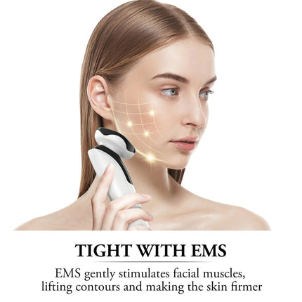 4-in-1 EMS & Cleansing Facial Massager - Toning, Infusion & Cleanse