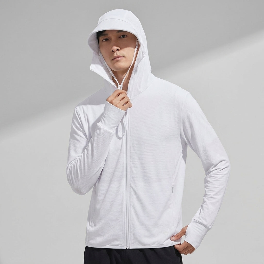 ManiBreeze Detachable UPF 50+ UV Sun Protection Hoodie Jacket for Man