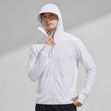 ManiBreeze Detachable UPF 50+ UV Sun Protection Hoodie Jacket for Man