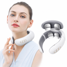 Electric Neck Massager - 8-Node TENS & EMS Pulse Relief with Heat