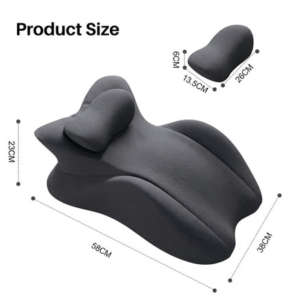 Ergonomic Memory Foam Multi-Positional Wedge Pillow - Chest & Arm Support Zones
